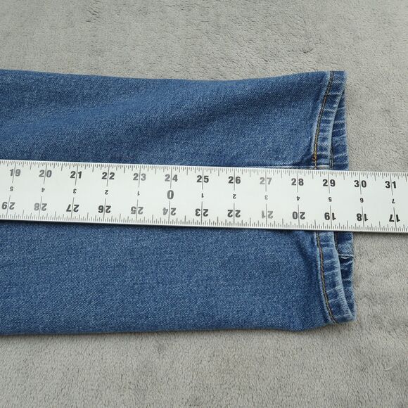 Levi's 505 Jeans Mens Size 38x30 Blue Regular Straight Stretch Denim Pants - Picture 4 of 16